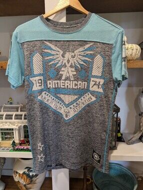 American Fighter Blue Eagle Athletic T-shirt Size Small